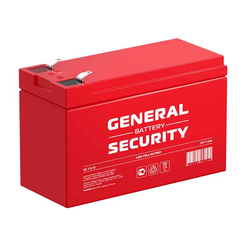Аккумулятор General Security GS 7.2-12 (12V / 7.2Ah)