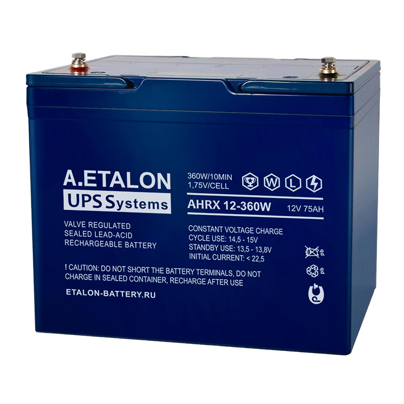Аккумулятор A.ETALON AHRX 12-360W (12V / 75Ah)