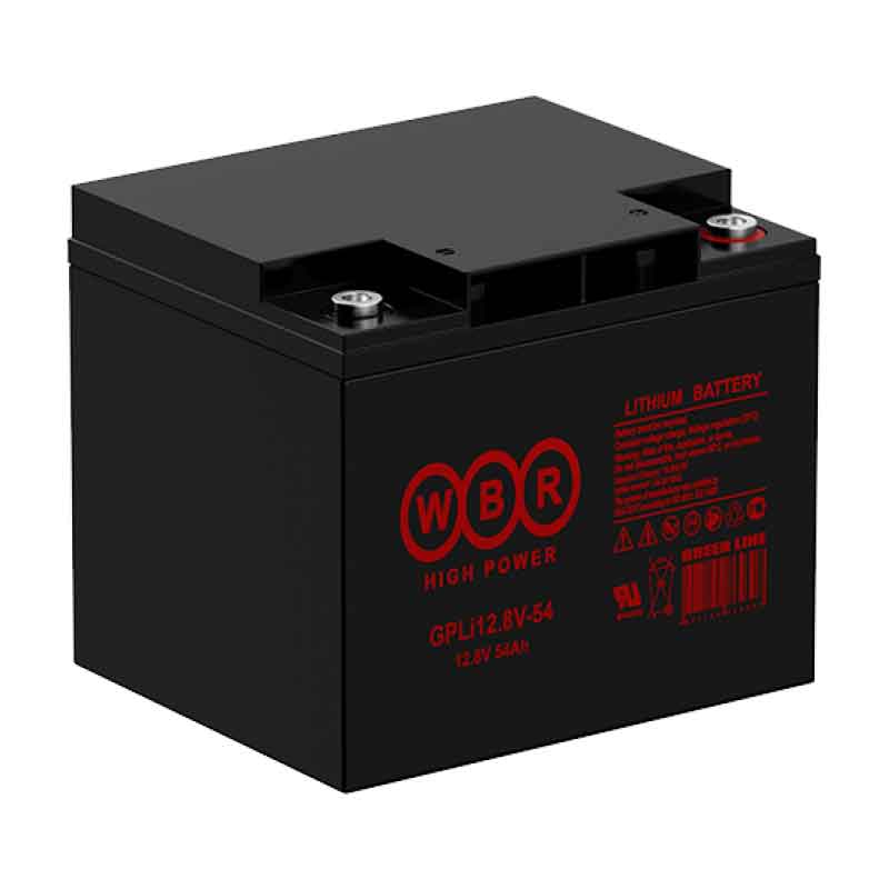 Аккумулятор тяговый WBR GPLi12.8-54 (12V / Ah C5) Li-Ion (LiFePo4)