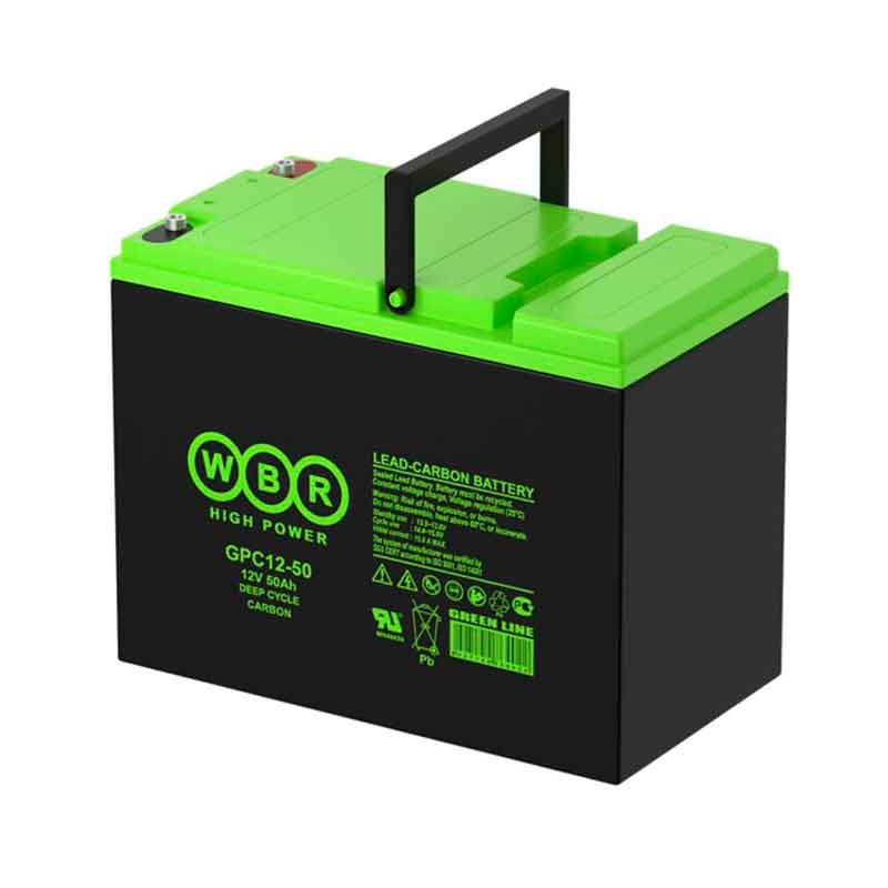 Аккумулятор тяговый WBR GPC 12-50 (12V / Ah C5) AGM