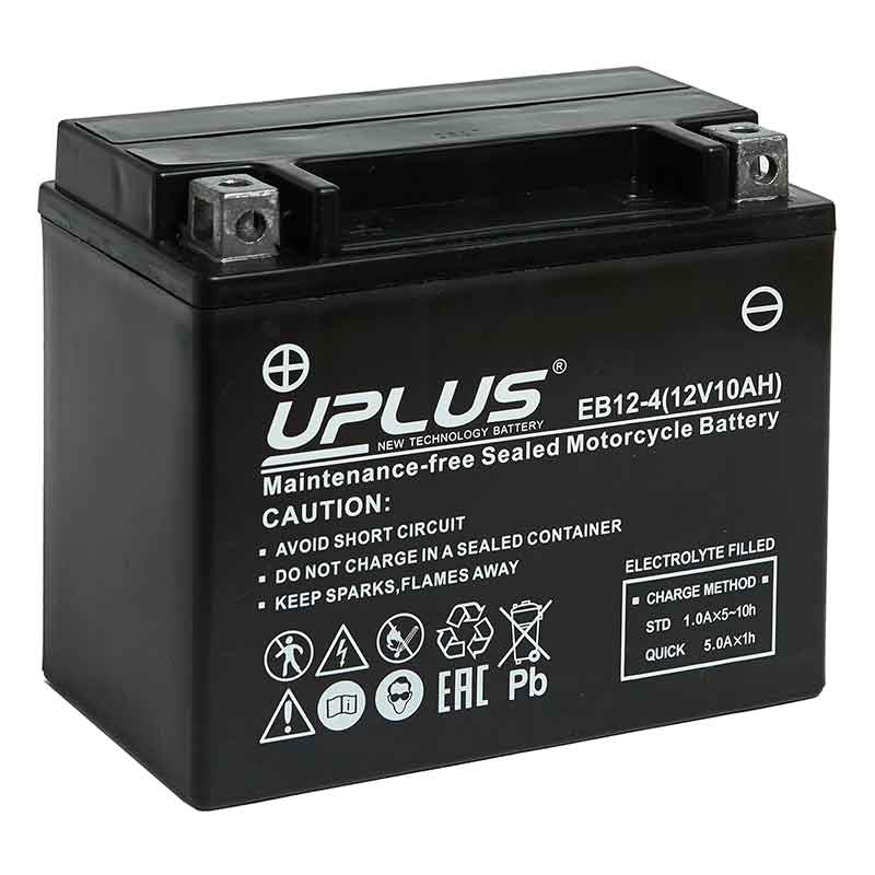 Мото аккумулятор UPLUS EB12-4 (12V 10Ah) (YTZ12S YTZ14S)