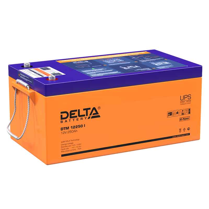 Аккумулятор Delta DTM 12250 I (12V / 250Ah)