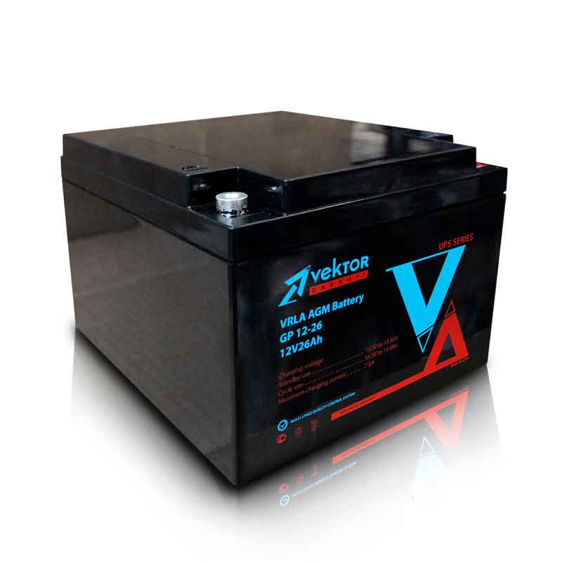 Аккумулятор Vektor GP 12-26 (12V / 26Ah)