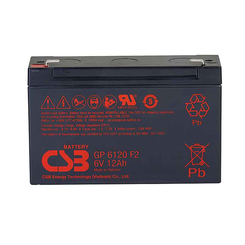 Аккумулятор CSB GP 6120 (6V / 12Ah)