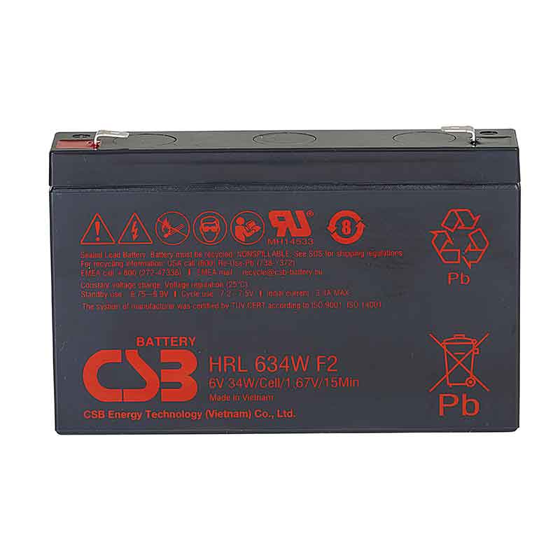 Аккумулятор CSB HRL634WFR (6V / 9Ah)