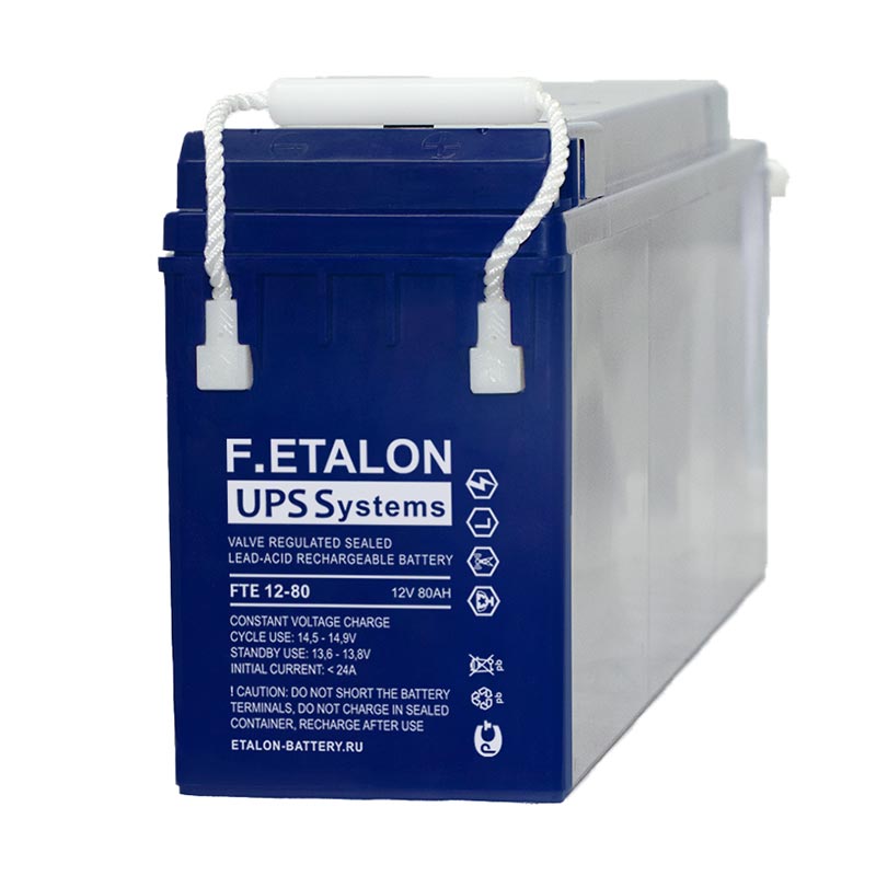 Аккумулятор F.Etalon FTE 12-80 (12V / 80Ah)