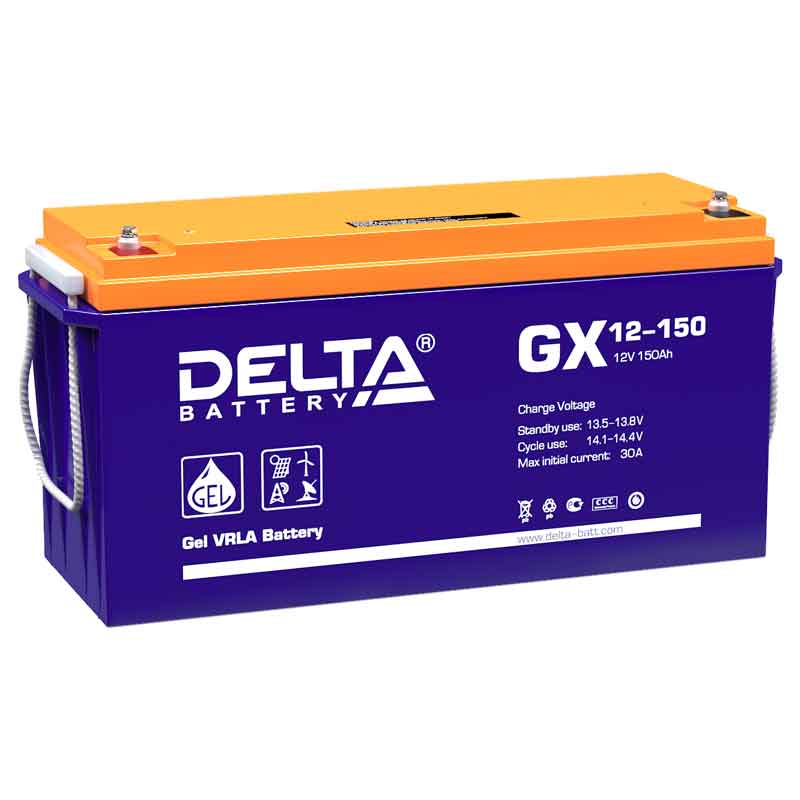 Аккумулятор Delta GX 12-150 (12V / 150Ah)