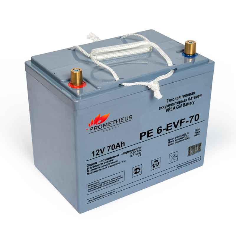 Аккумулятор тяговый Prometheus PE 6-EVF-70 (12V / 78Ah)