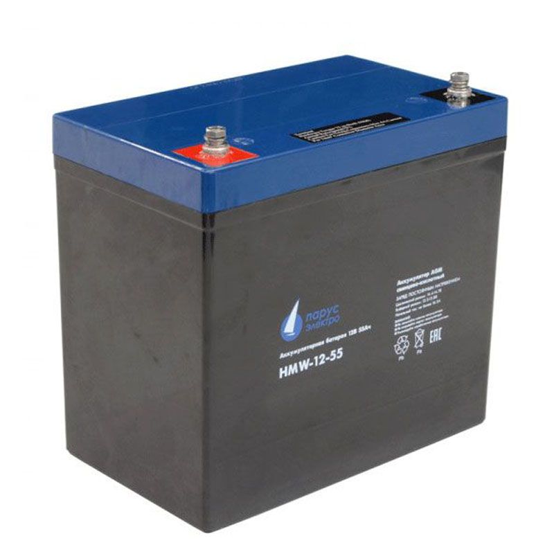 Аккумулятор Парус Электро HMW-12-55 (12V / 55Ah)
