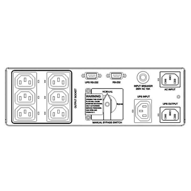 Байпас Delta 1kVA MBB (IEC C13x6) (PDB1211A230035)
