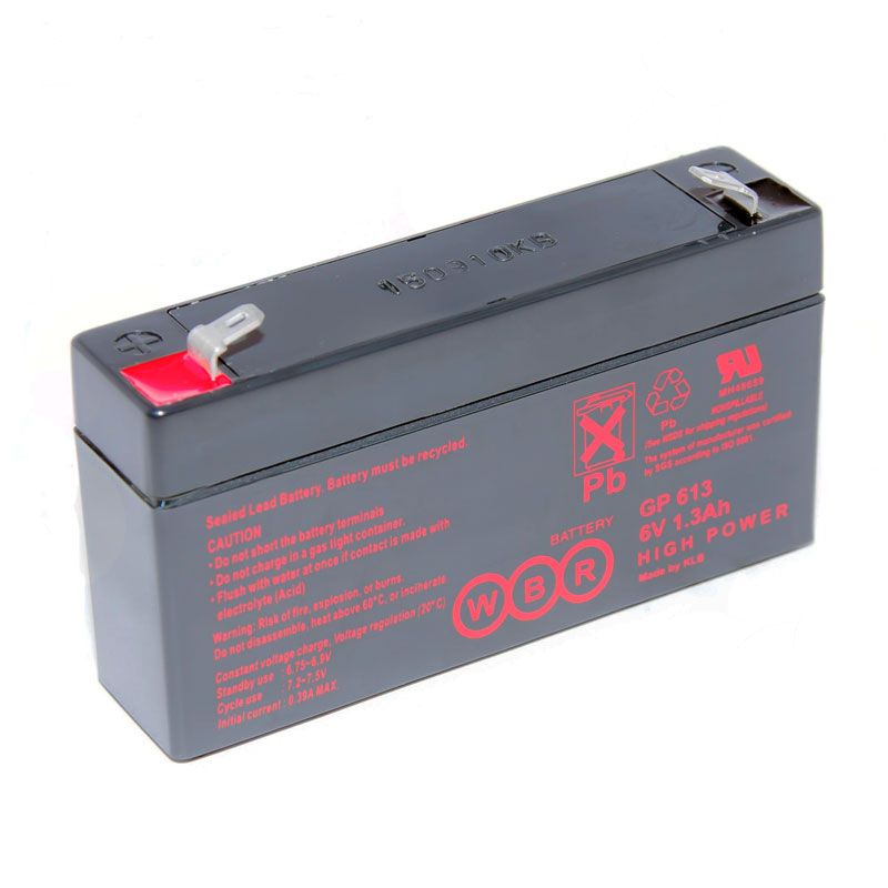 Аккумулятор WBR GP 613 (6V / 1.3Ah)
