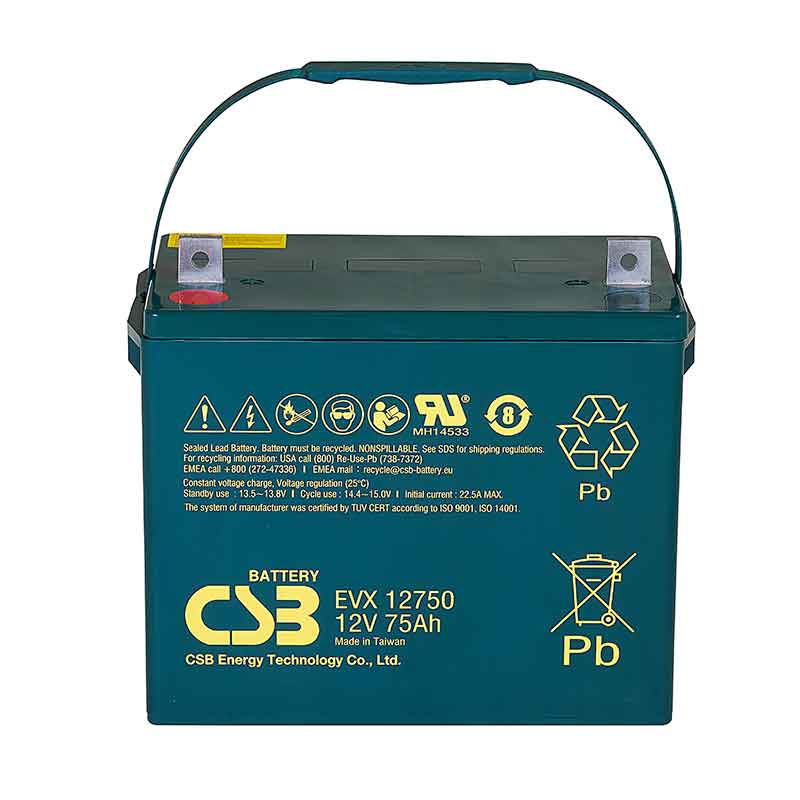 Аккумулятор CSB EVX 12750 (12V / 75Ah)