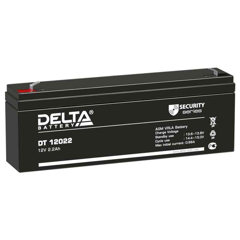 Аккумулятор Delta DT 12022 (12V / 2.2Ah)