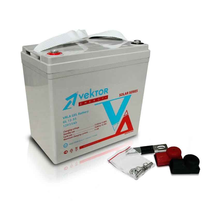 Аккумулятор Vektor GL 12-55 (12V / 55Ah)