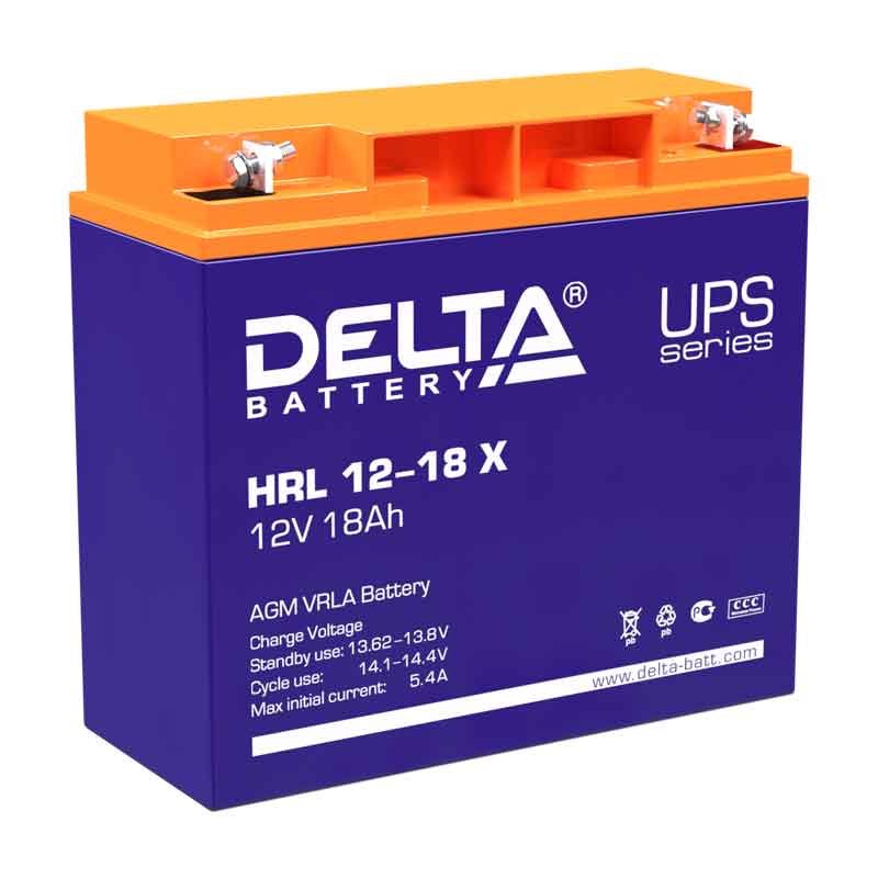 Аккумулятор Delta HRL 12-18 X (12V / 18Ah)
