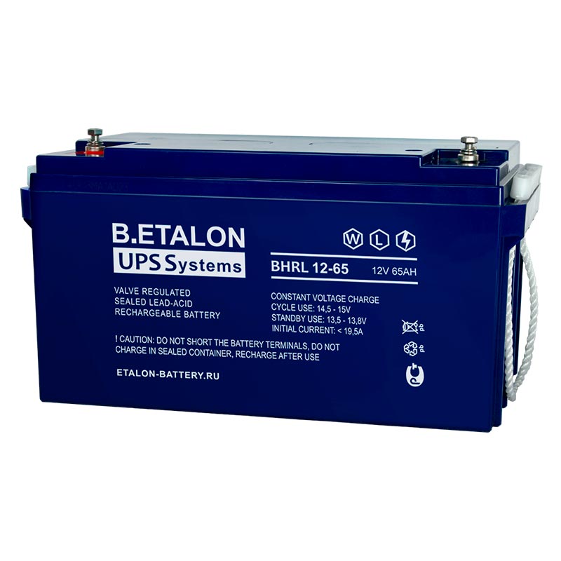 Аккумулятор B.ETALON BHRL 12-65 (12V / 65Ah)