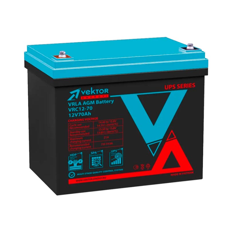 Аккумулятор Vektor VRC 12-70 (12V / 70Ah)