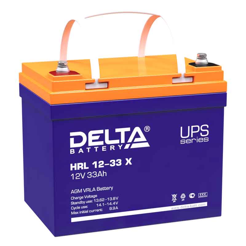 Аккумулятор Delta HRL 12-33 X (12V / 33Ah)