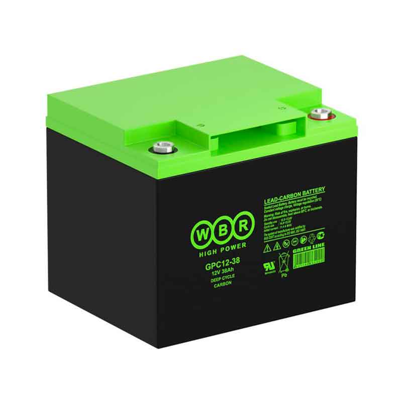 Аккумулятор тяговый WBR GPC 12-38K (12V / Ah C5) AGM