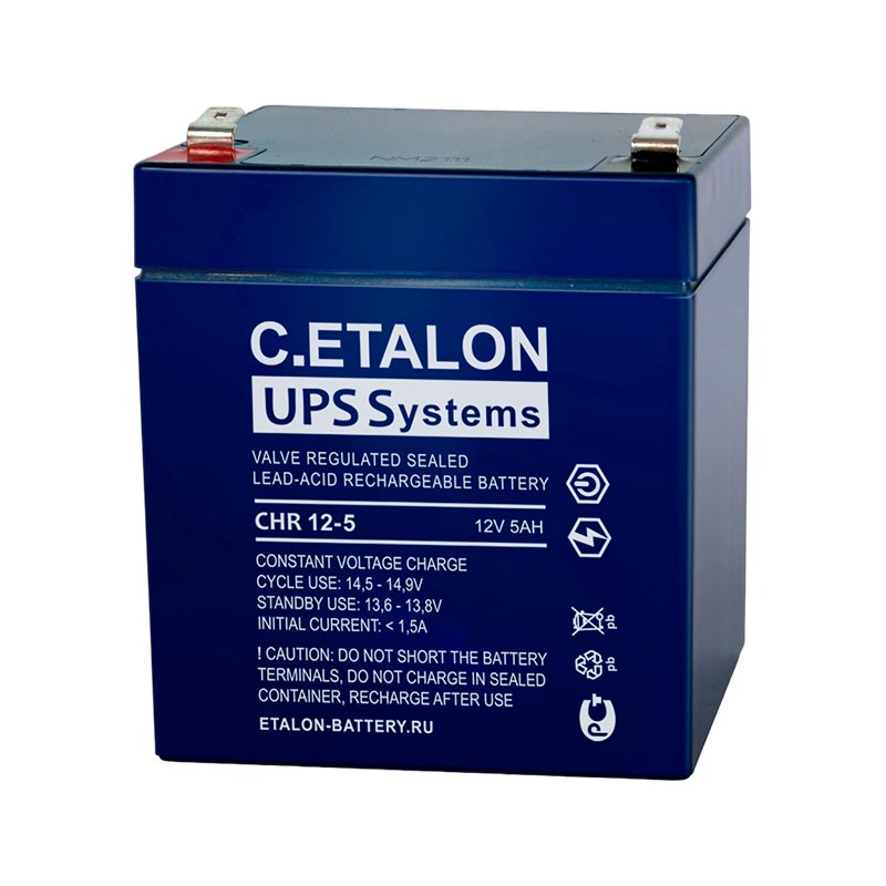 Аккумулятор C.ETALON CHRL 12-5 (12V / 5Ah)