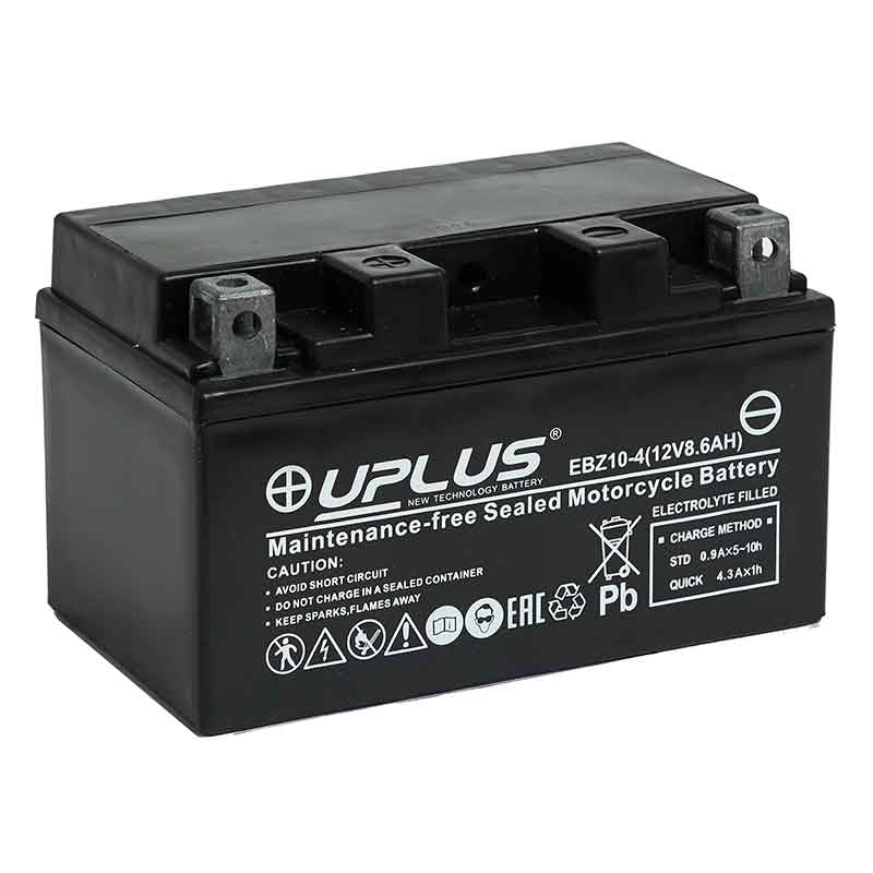 Мото аккумулятор UPLUS EBZ10-4 (12V 8.6Ah) (YTZ10S)