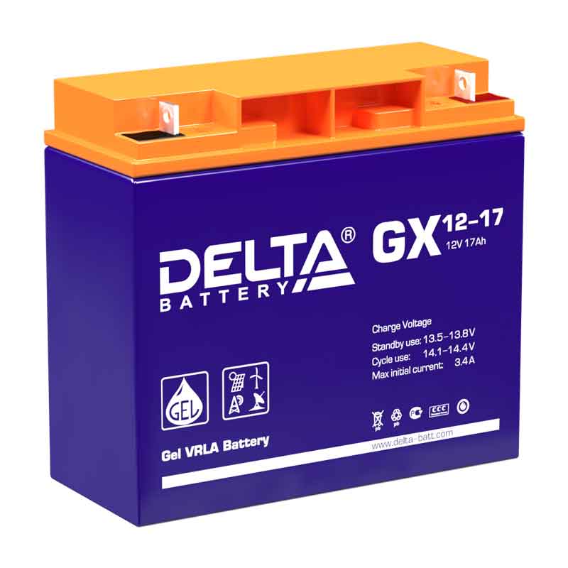 Аккумулятор Delta GX 12-17 (12V / 17Ah)