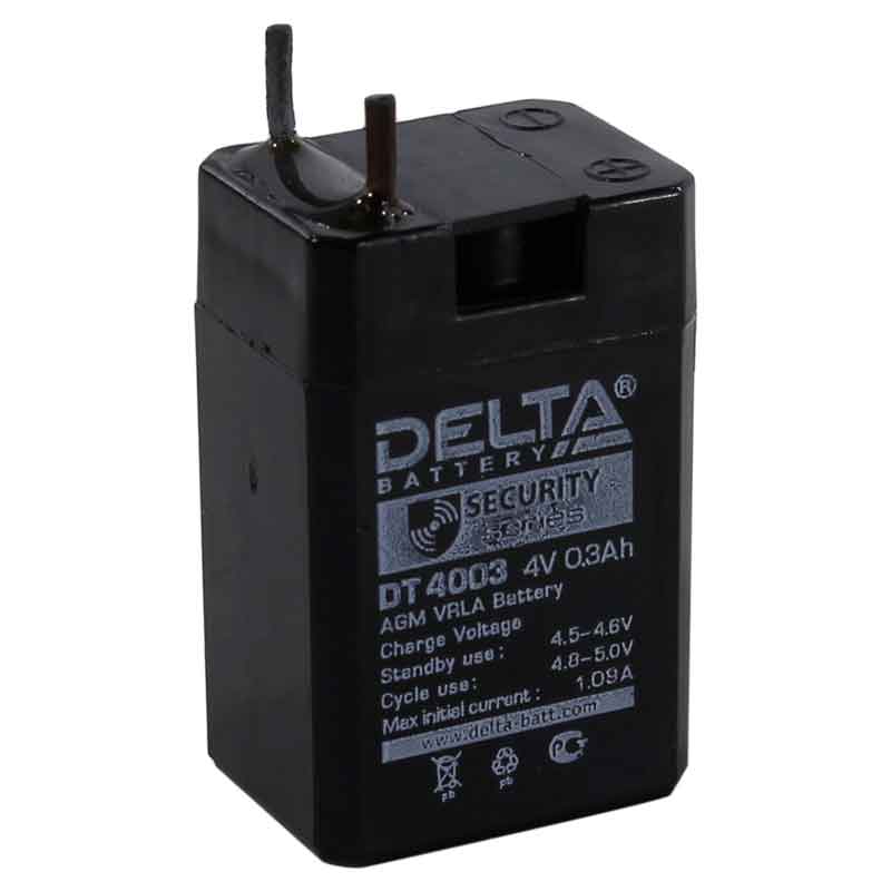 Аккумулятор Delta DT 4003 (4V / 0.3Ah)