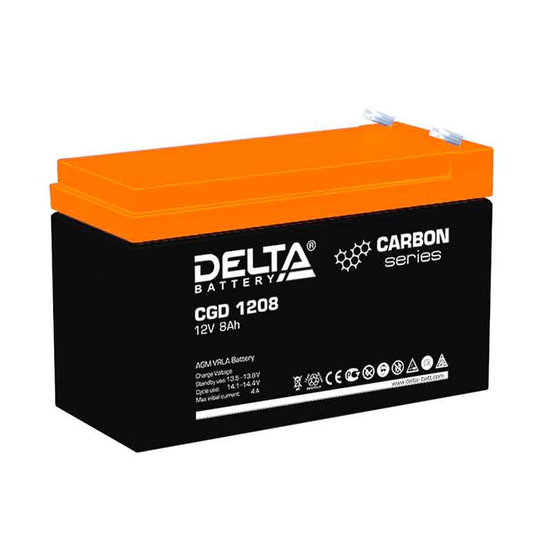 Аккумулятор Delta CGD 1208 (12V / 8Ah)