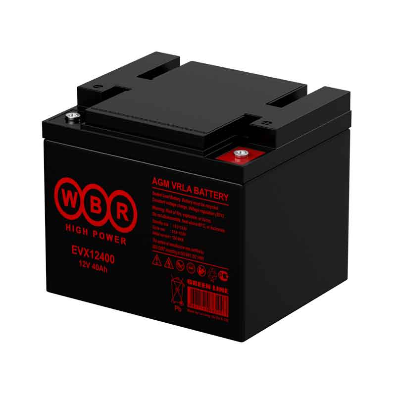 Аккумулятор WBR EVX12400S тяговый 12V 40Ah