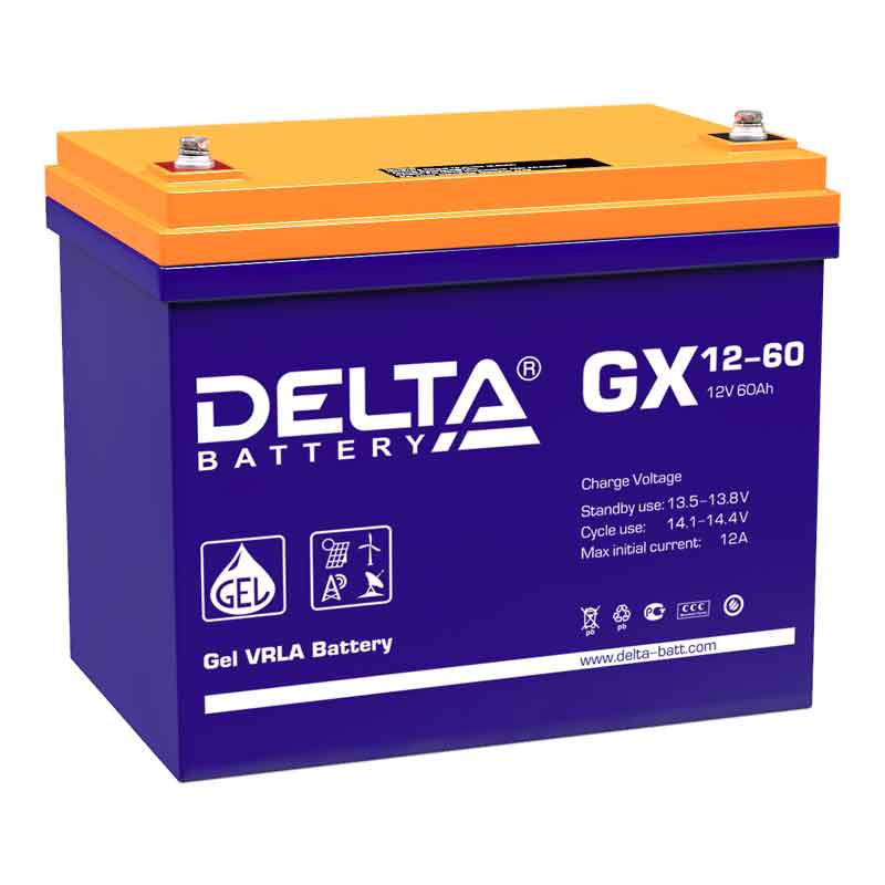 Аккумулятор Delta GX 12-60 (12V / 60Ah)