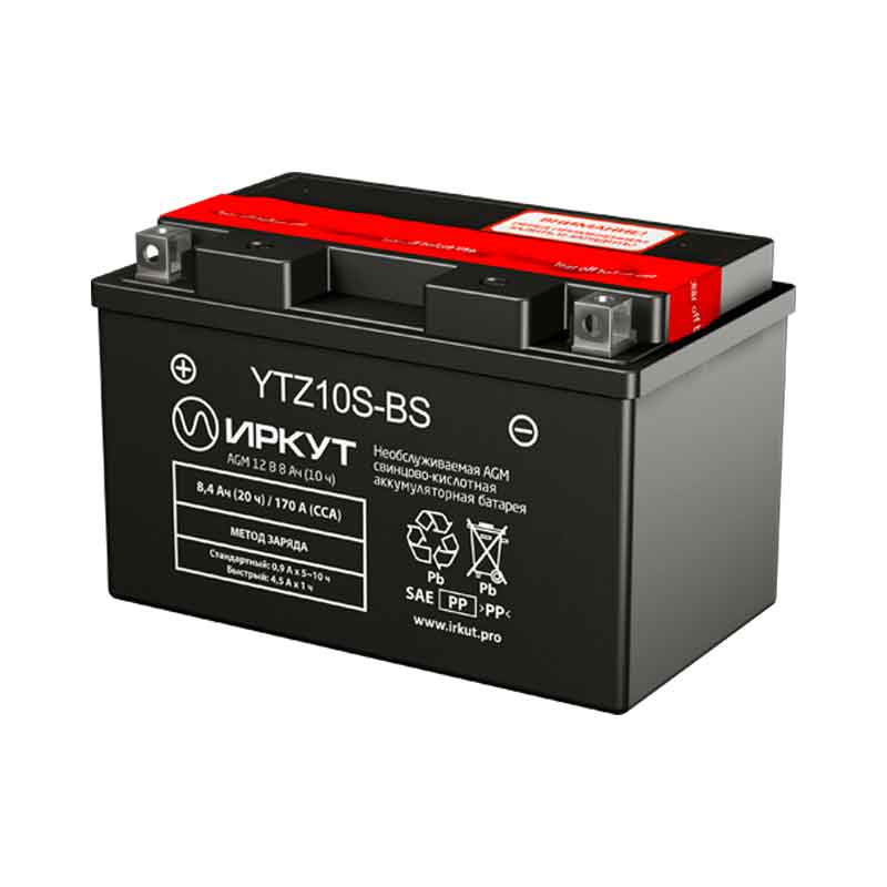 Аккумулятор Иркут YTZ10S-BS (12V / 8Ah)