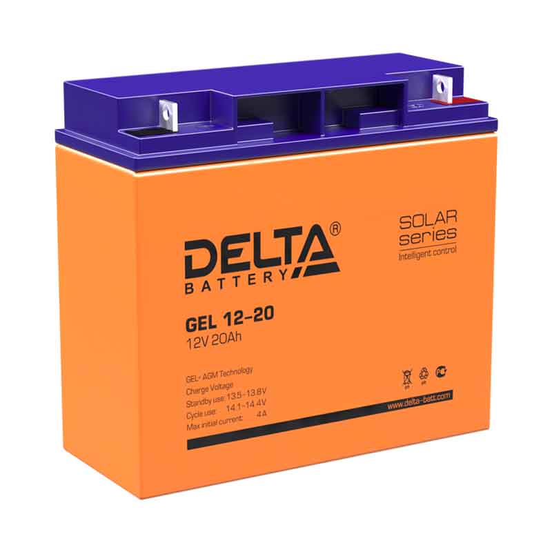 Аккумулятор Delta GEL 12-20 (12V / 20Ah)