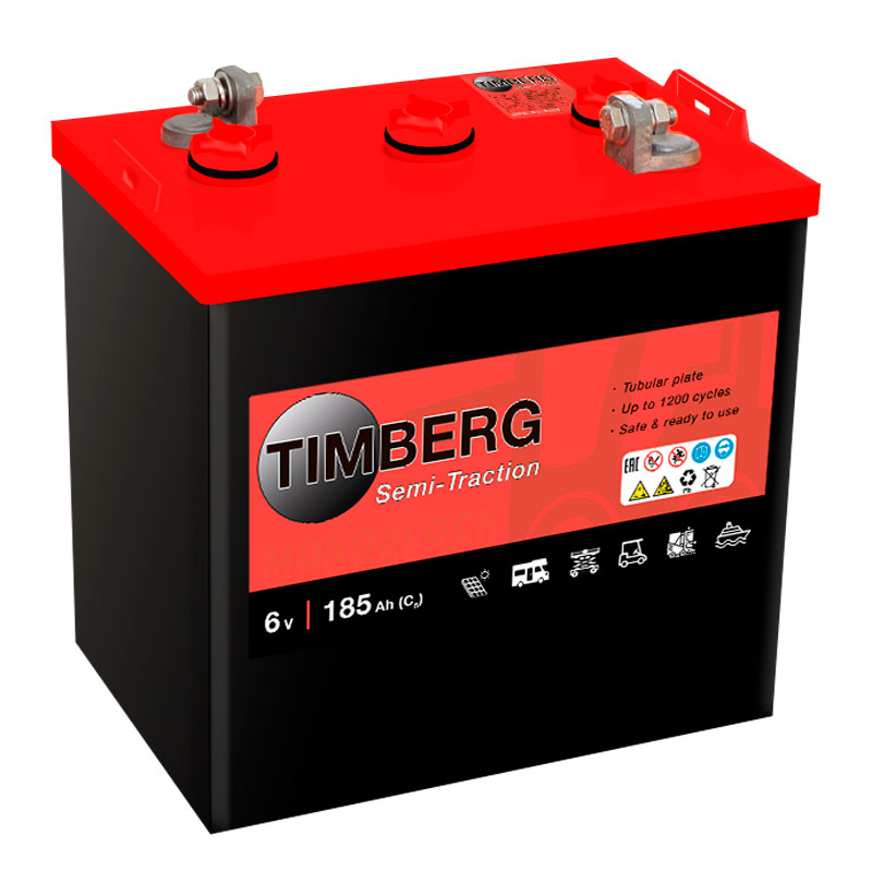 Аккумулятор тяговый Timberg T06185 (6V / 185Ah C5) WET