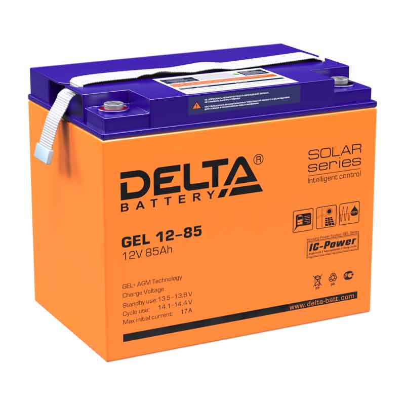 Аккумулятор Delta GEL 12-85 (12V / 85Ah)