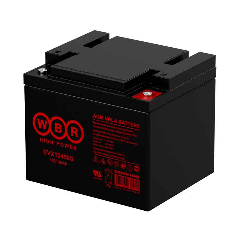 Аккумулятор WBR EVX12450S тяговый 12V 45Ah
