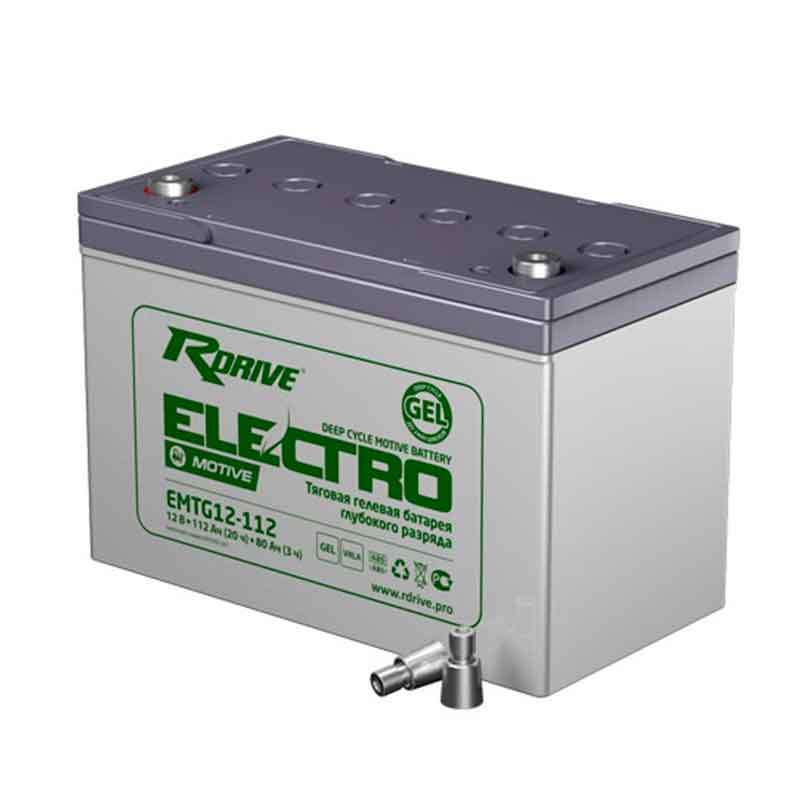 Аккумулятор тяговый RDrive EMTG12-112 (12V / Ah C5) GEL