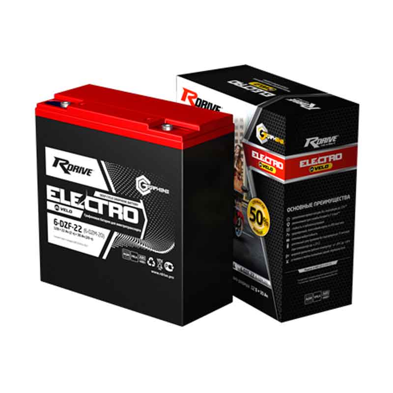 Аккумулятор тяговый RDrive 6-DZF-22 (6-DZM-20) (12V / Ah C5) AGM