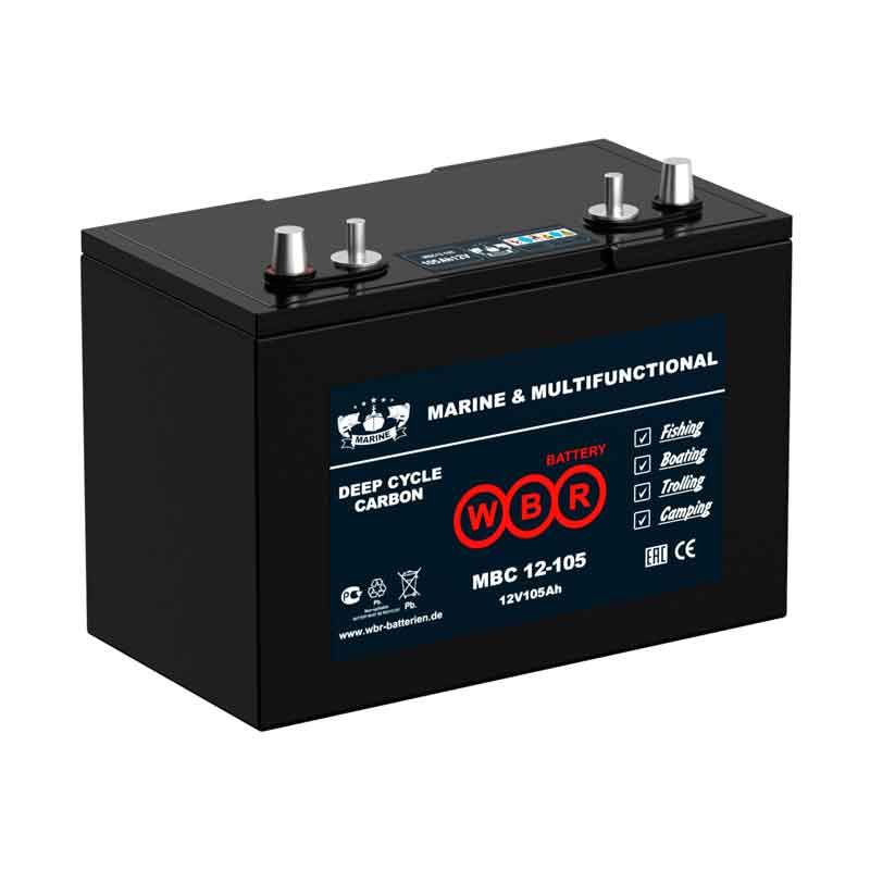 Аккумулятор тяговый WBR MBC 12-105-2 (12V / 108Ah C5) AGM