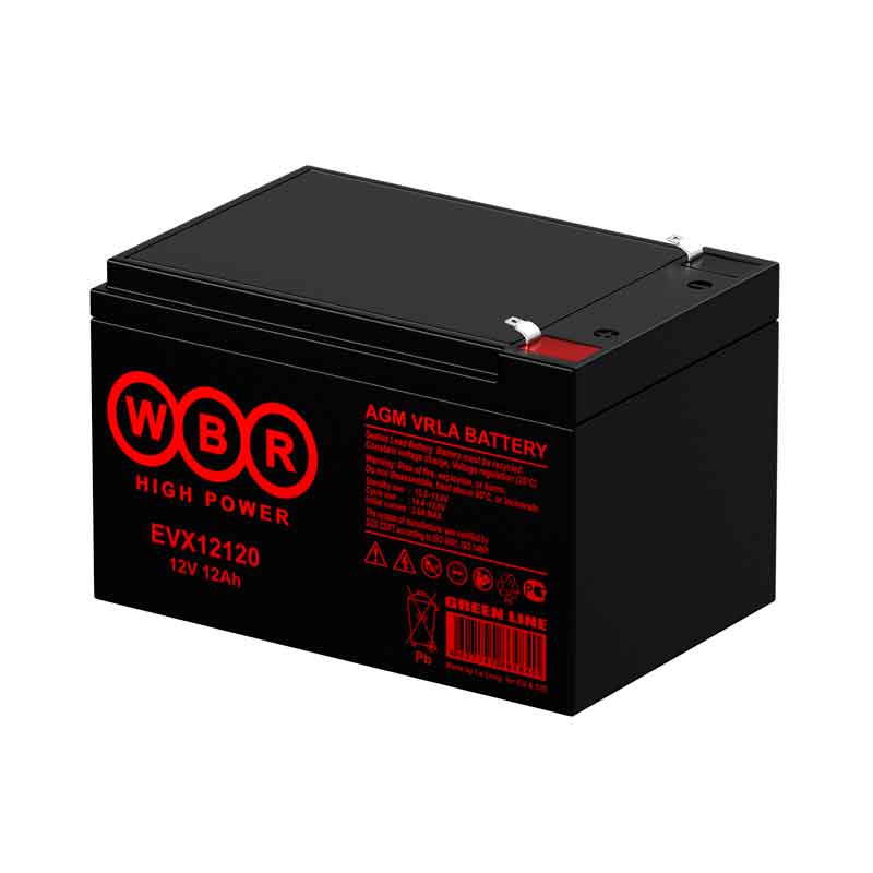 Аккумулятор WBR EVX12120S тяговый 12V 12Ah