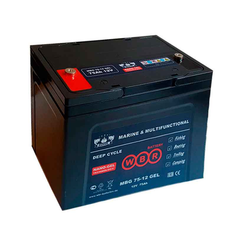 Аккумулятор тяговый WBR MBG 75-12 (12V / Ah C5) GEL