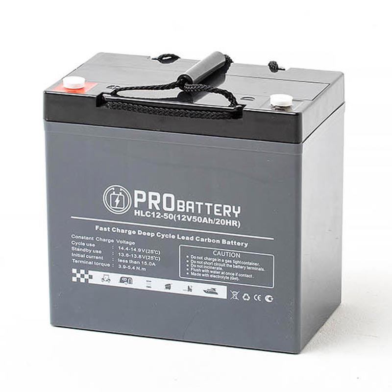 Аккумулятор тяговый PROBATTERY HLC12-50 (12V / 33Ah C5) GEL