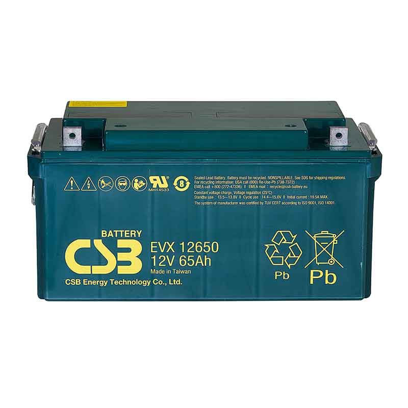 Аккумулятор CSB EVX 12650 (12V / 65Ah)