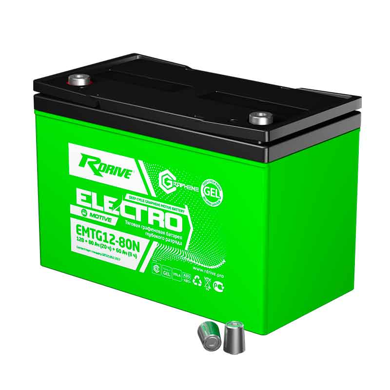 Аккумулятор тяговый RDrive EMTG12-80N (12V / Ah C5) GEL