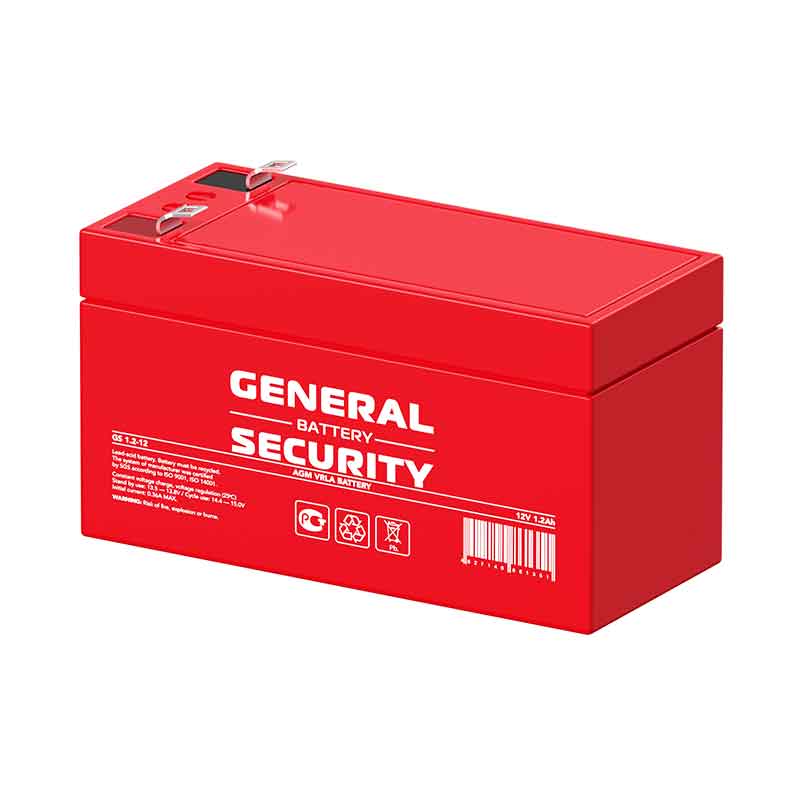 Аккумулятор General Security GS 1.2-12 (12V / 1.2Ah)