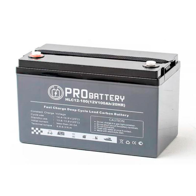 Аккумулятор тяговый PROBATTERY HLC12-90 (12V / 76Ah C5) GEL