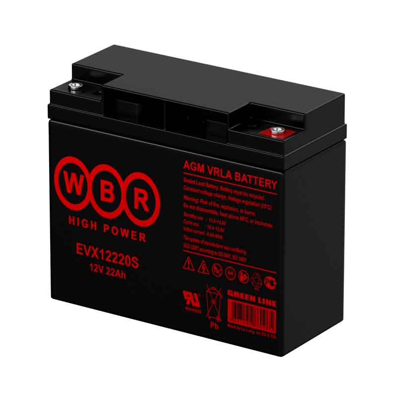 Аккумулятор WBR EVX12220S тяговый 12V 22Ah