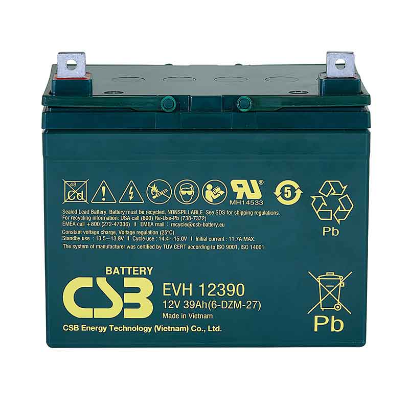 Аккумулятор CSB EVH 12390 (12V / 39Ah)