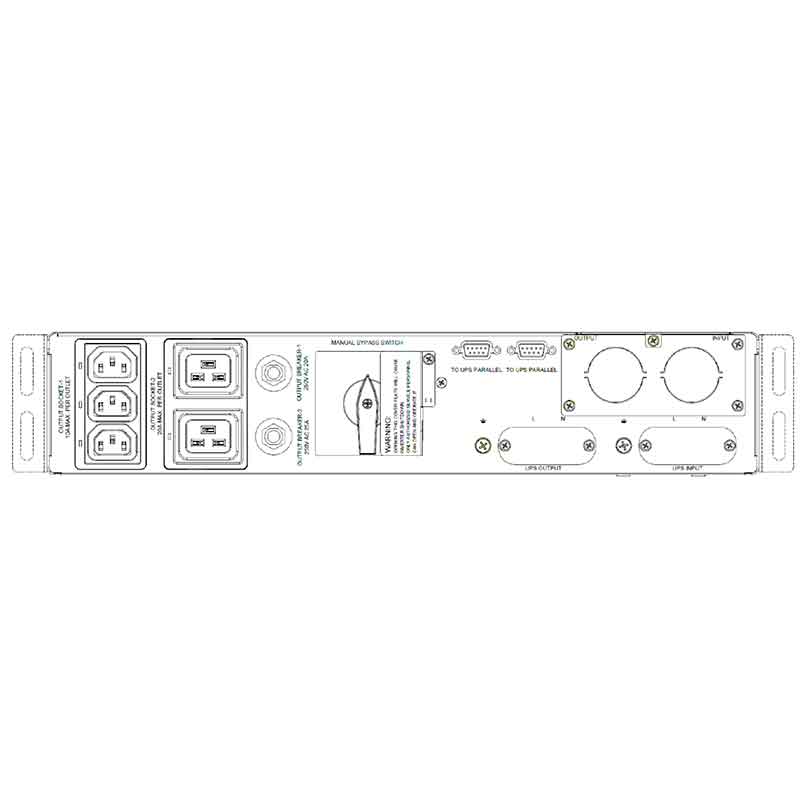 Модуль внешнего ручного байпаса для Delta New RT 5-10kVA MBB(single) (PDB1511A531035)