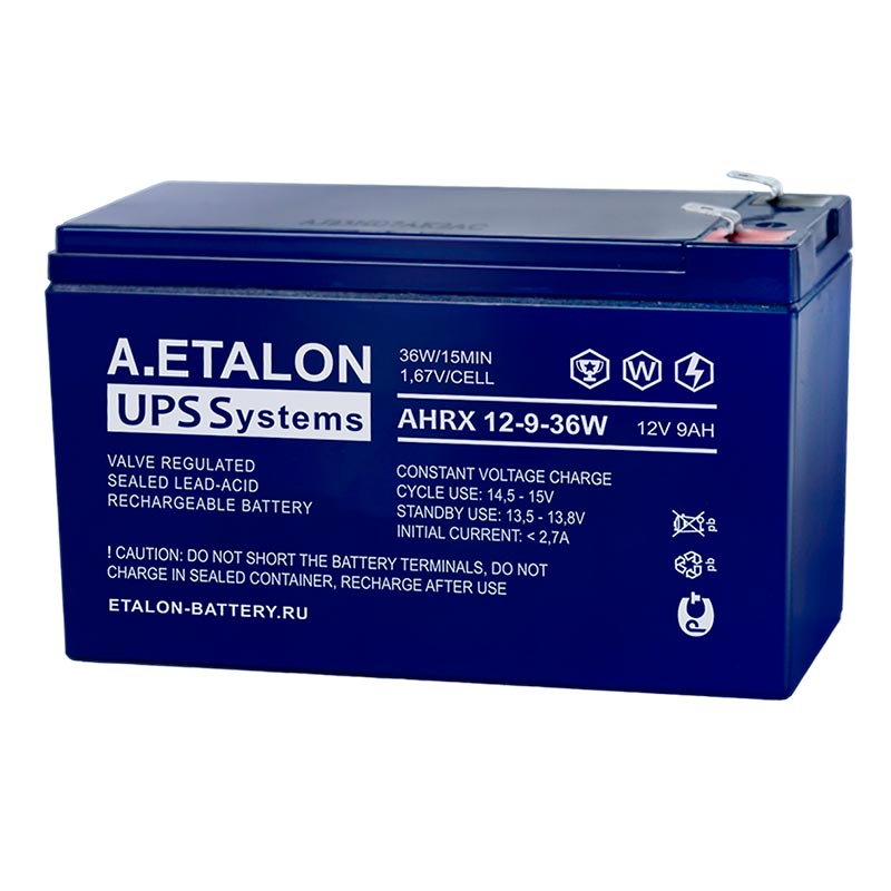 Аккумулятор A.ETALON AHRX 12-9-36W (12V / 9Ah)