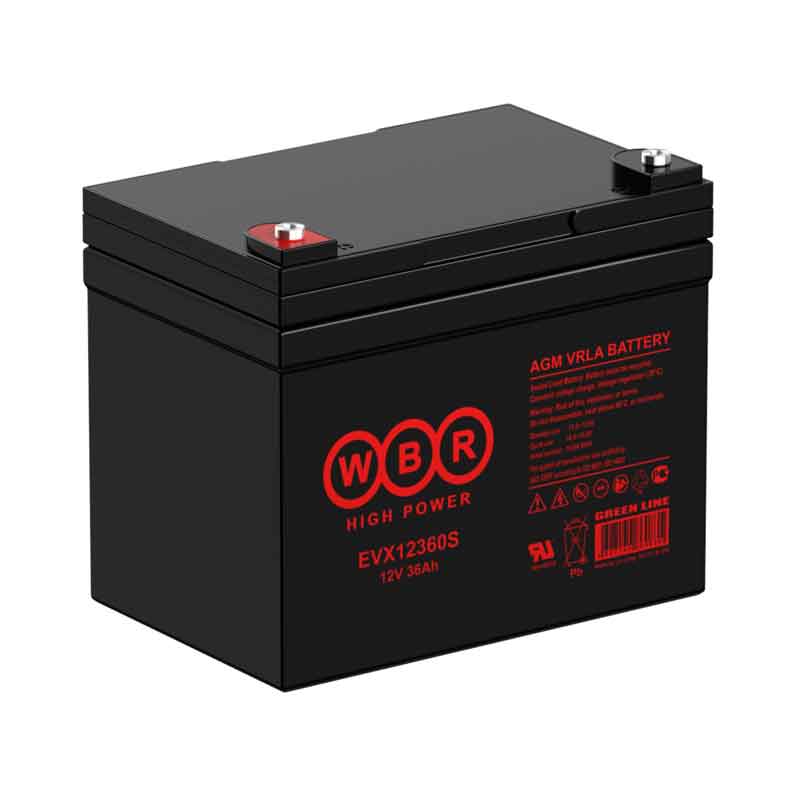 Аккумулятор WBR EVX12360S тяговый 12V 36Ah